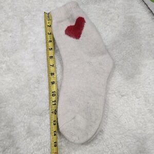 Handmade Goat Down Socks Mens Size 10-11 (EU 43-44) White Wool Warm Winter Gift